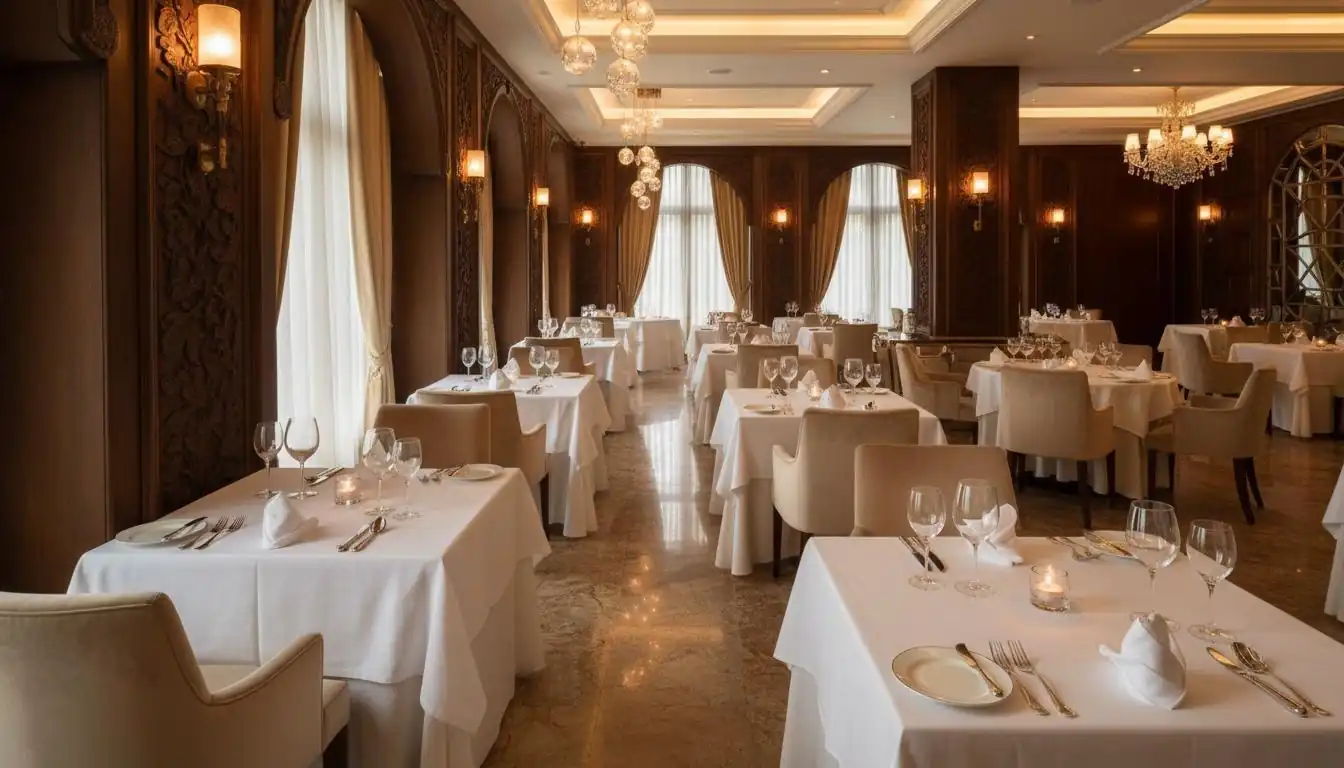 Elegant fine dining restaurant interior